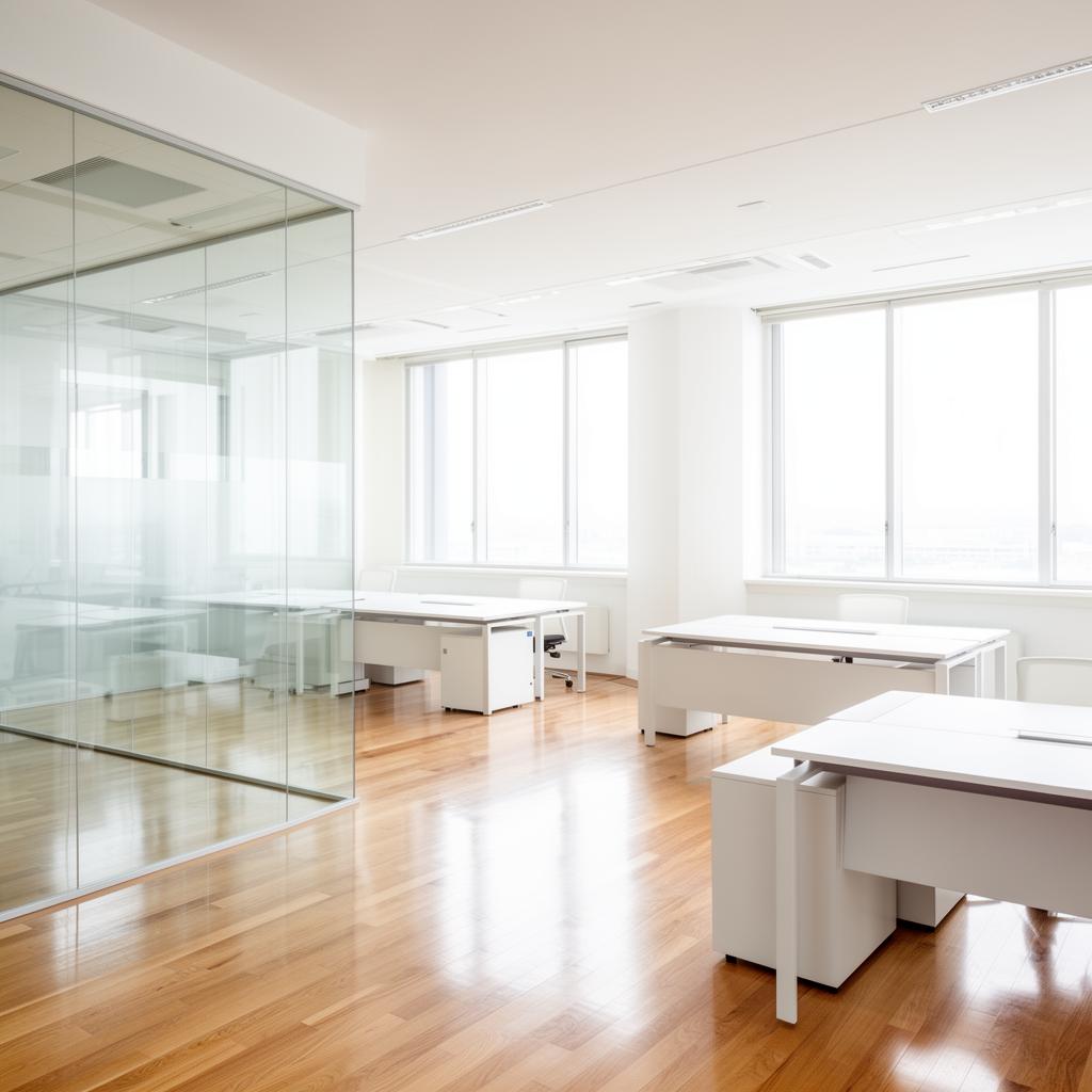 Clean, bright modern office space serviced by Super Momma's commercial cleaning